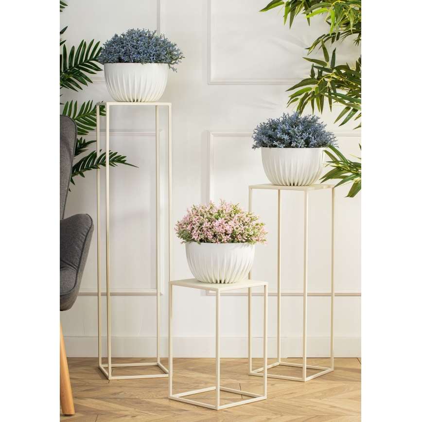 Stalak za cveće 100x24 cm krem boje