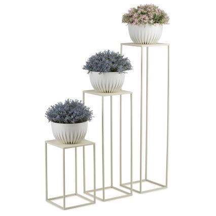 Stalak za cveće 100x24 cm krem boje