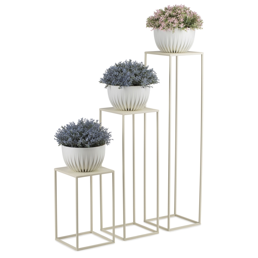 Stalak za cveće 100x24 cm krem boje