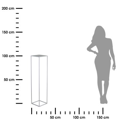 Stalak za cveće 100x24 cm siva
