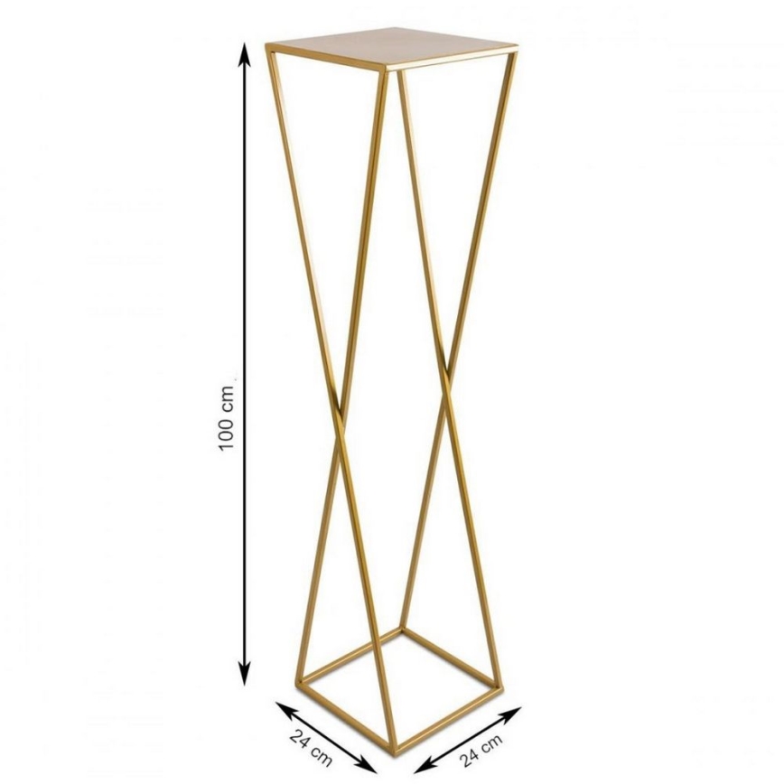 Stalak za cveće 100x24 zlatni