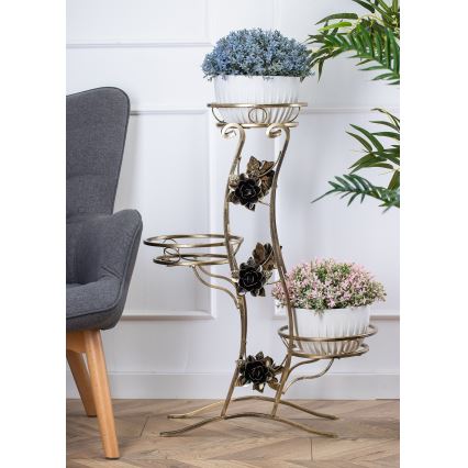 Stalak za cveće 100x70 cm zlatni