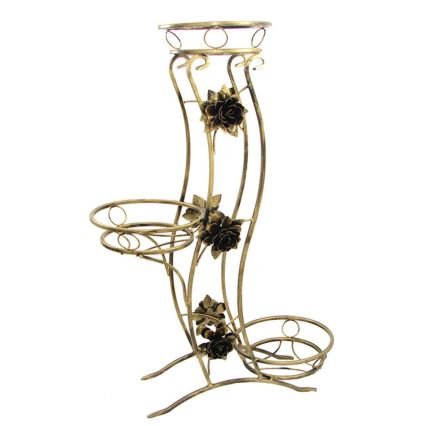 Stalak za cveće 100x70 cm zlatni