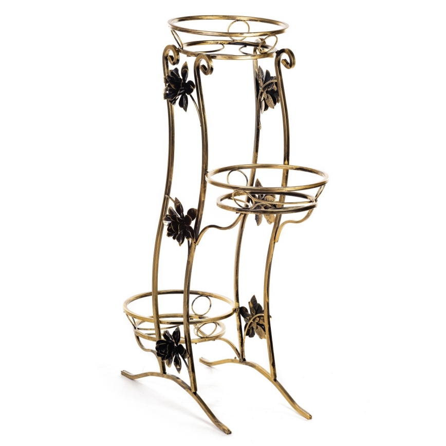 Stalak za cveće 100x70 cm zlatni