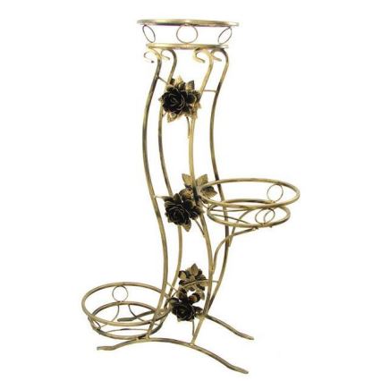 Stalak za cveće 100x70 cm zlatni