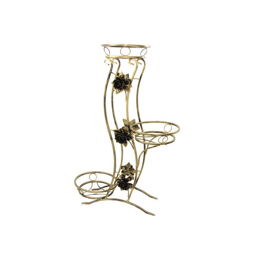 Stalak za cveće 100x70 cm zlatni