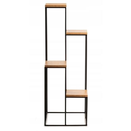 Stalak za cveće 110x40 cm crna/smeđa