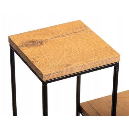 Stalak za cveće 110x40 cm crna/smeđa