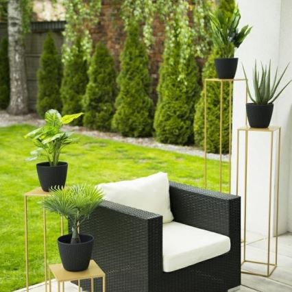 Stalak za cveće 130x24 cm zlatne boje