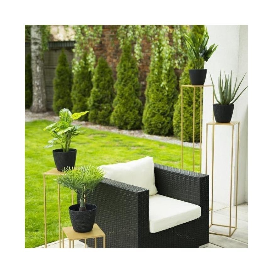 Stalak za cveće 130x24 cm zlatne boje