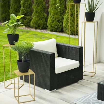 Stalak za cveće 130x24 cm zlatne boje