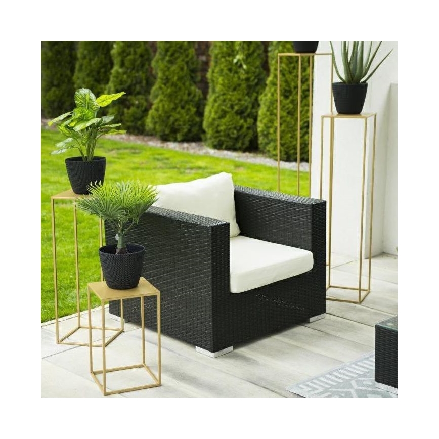 Stalak za cveće 130x24 cm zlatne boje