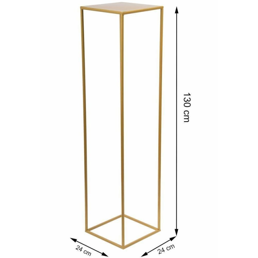 Stalak za cveće 130x24 cm zlatne boje