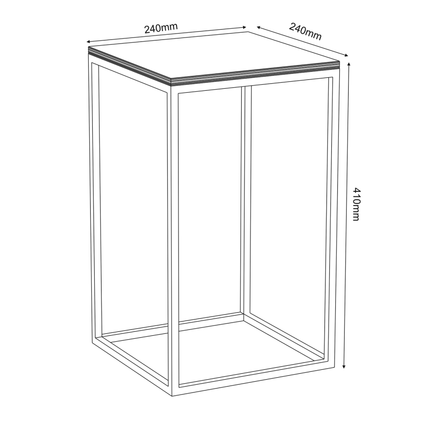 Stalak za cveće 40x24 cm bela