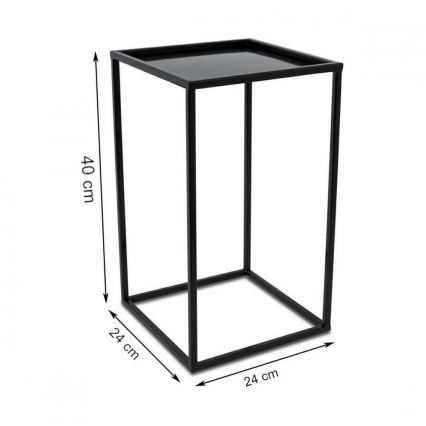 Stalak za cveće 40x24 cm crne boje