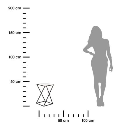 Stalak za cveće 40x24 cm, crne boje