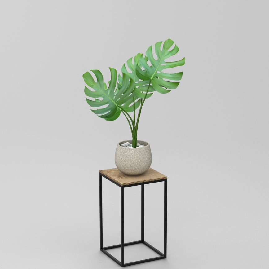 Stalak za cveće 40x24 cm, crne boje