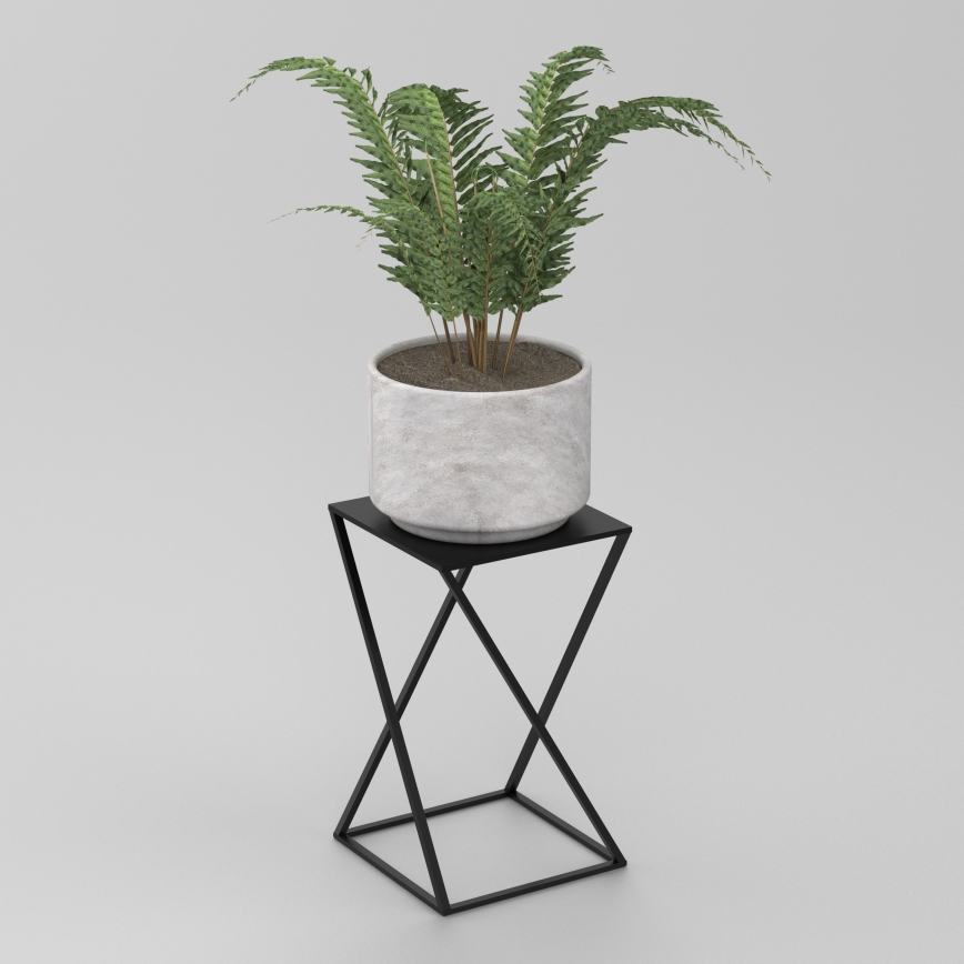 Stalak za cveće 40x24 cm crni