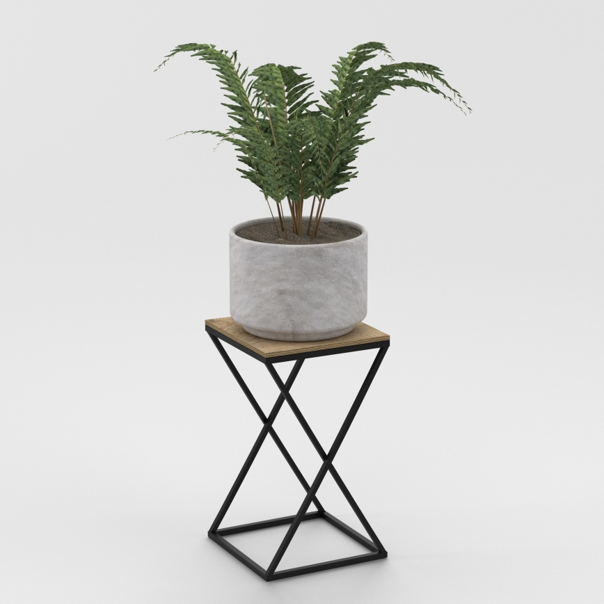 Stalak za cveće 40x24 cm crni