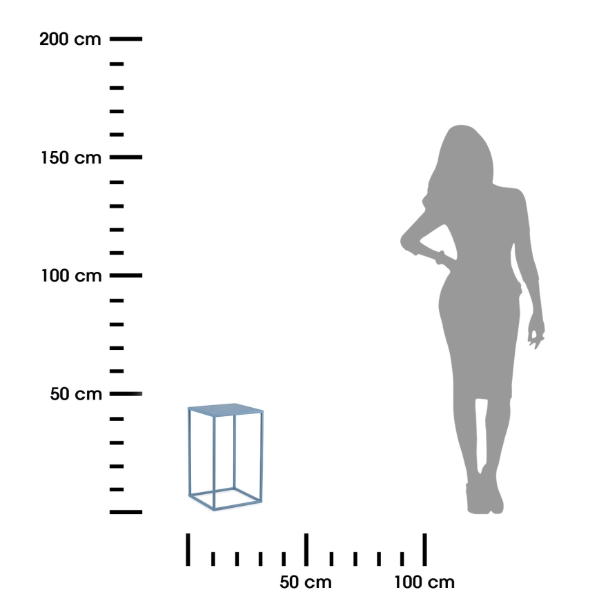 Stalak za cveće 40x24 cm, plave boje