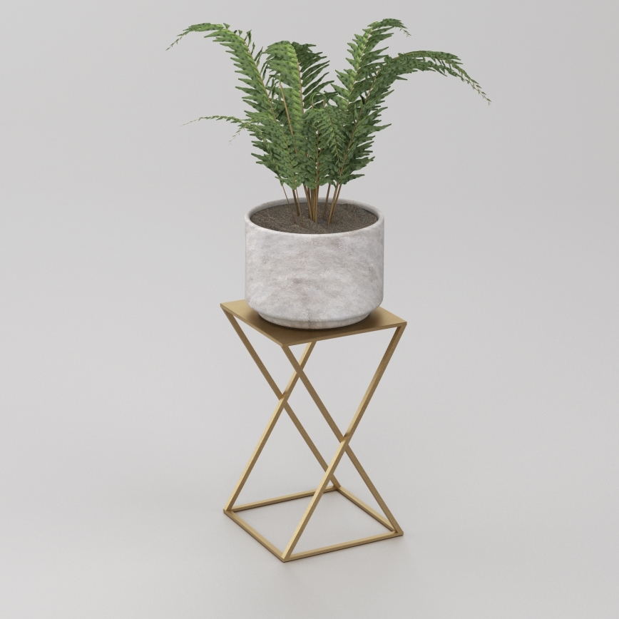 Stalak za cveće 40x24 cm zlatne boje