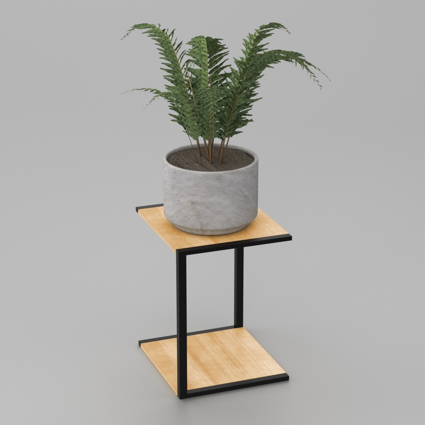 Stalak za cveće 40x30x34 cm, crni