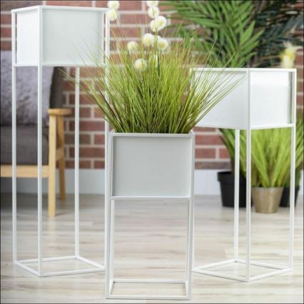 Stalak za cveće 50x24 cm beo