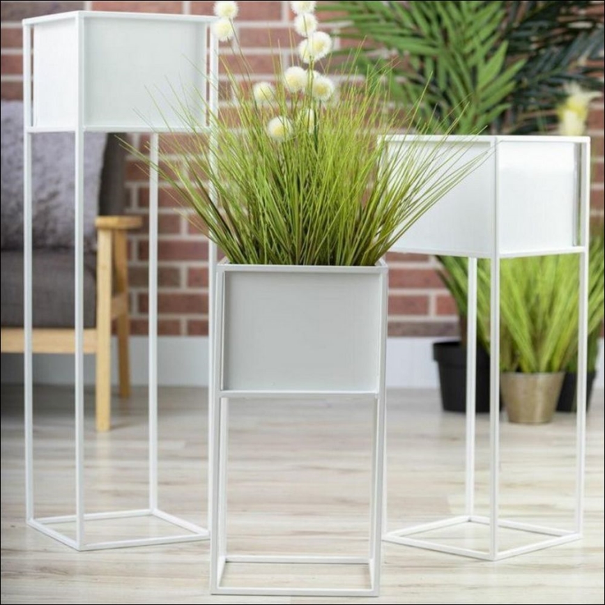 Stalak za cveće 50x24 cm beo