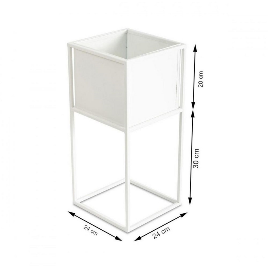 Stalak za cveće 50x24 cm beo