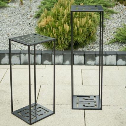 Stalak za cveće 60x24 cm, crne boje