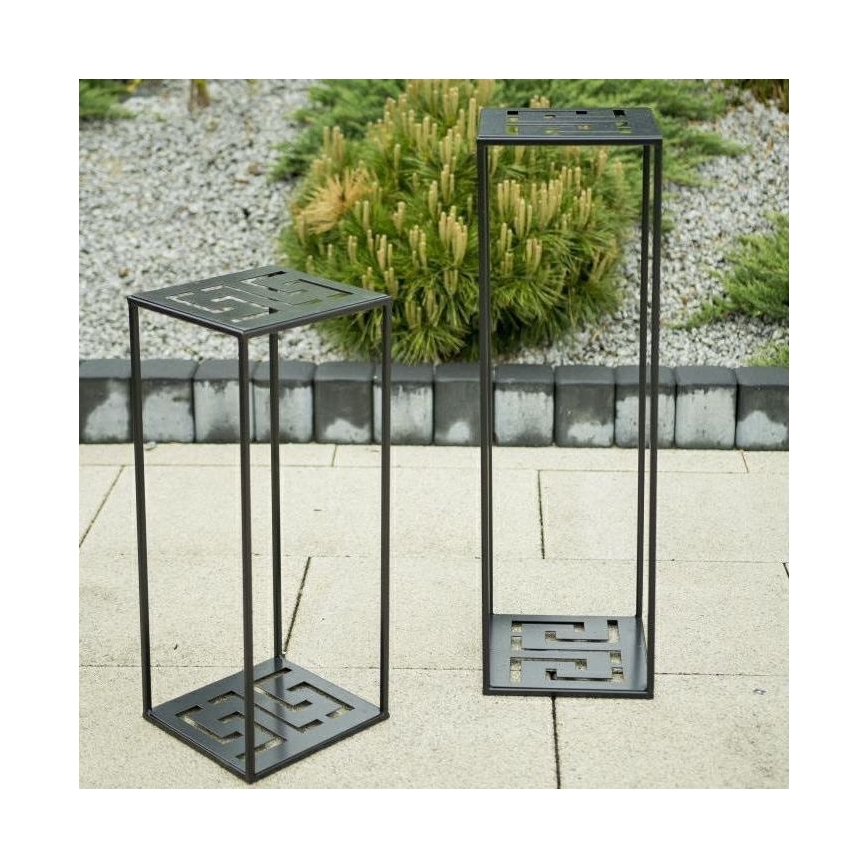Stalak za cveće 60x24 cm, crne boje