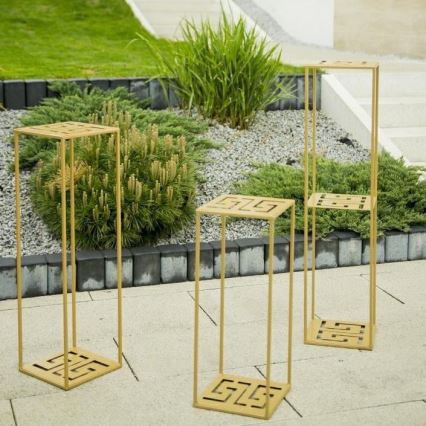 Stalak za cveće 60x24 cm zlatne boje