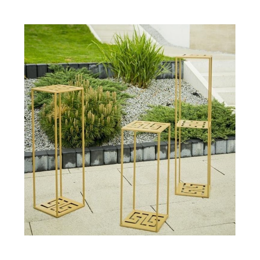 Stalak za cveće 60x24 cm zlatne boje