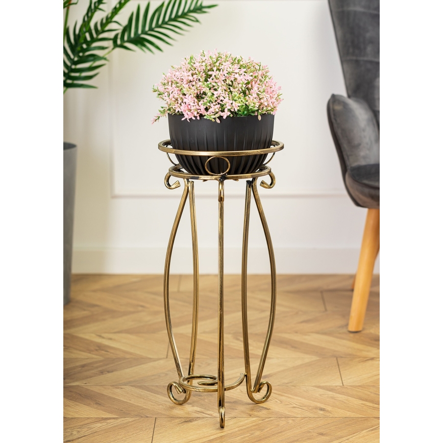 Stalak za cveće 62x28 cm, zlatne boje