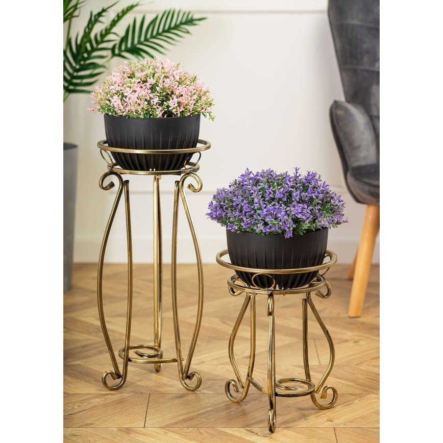 Stalak za cveće 62x28 cm, zlatne boje