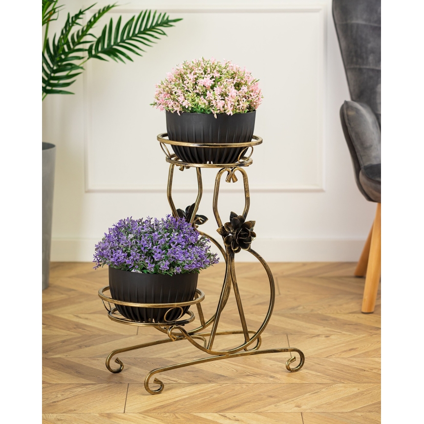 Stalak za cveće 64x54 cm zlatni