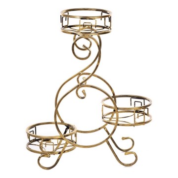 Stalak za cveće 64x60 cm, zlatne boje