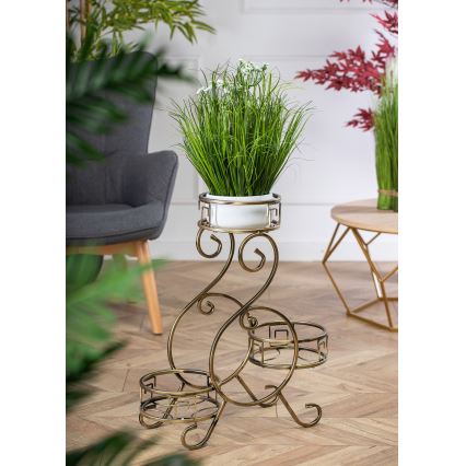 Stalak za cveće 64x60 cm, zlatne boje