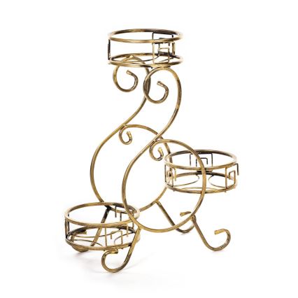 Stalak za cveće 64x60 cm, zlatne boje