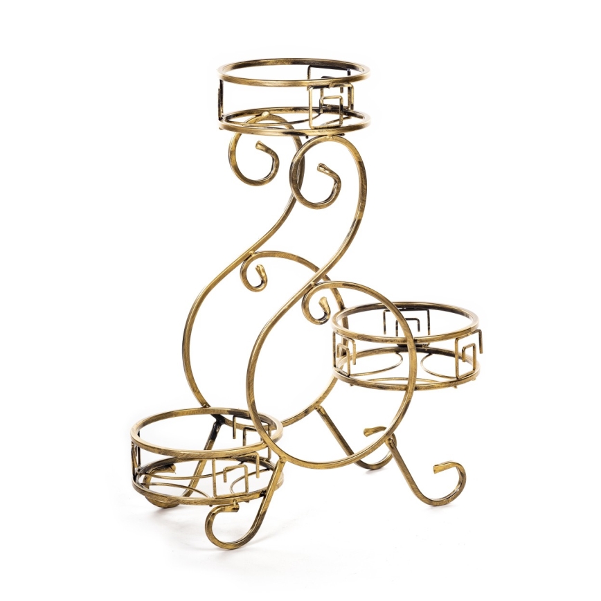 Stalak za cveće 64x60 cm, zlatne boje