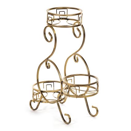 Stalak za cveće 64x60 cm, zlatne boje