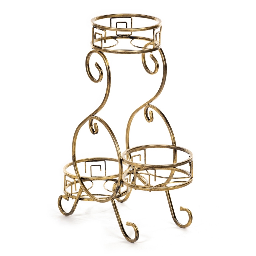 Stalak za cveće 64x60 cm, zlatne boje