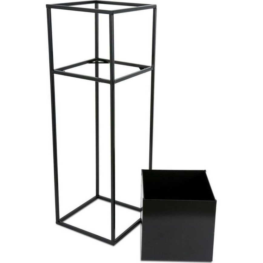 Stalak za cveće 70 x 24 cm, crni