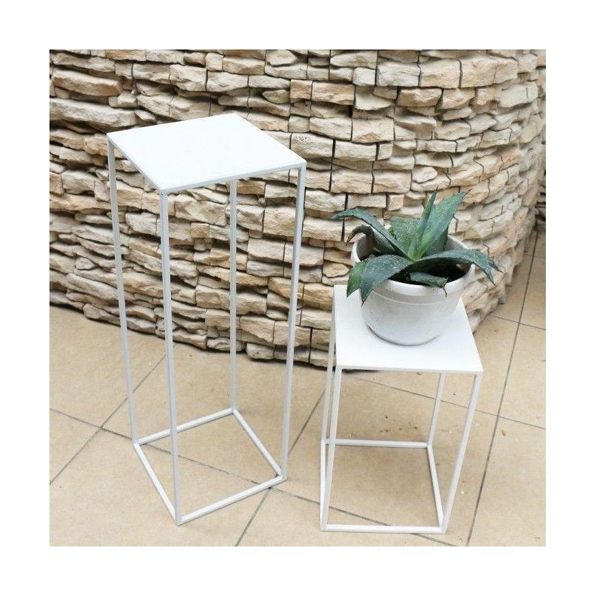 Stalak za cveće 70x24 cm beo