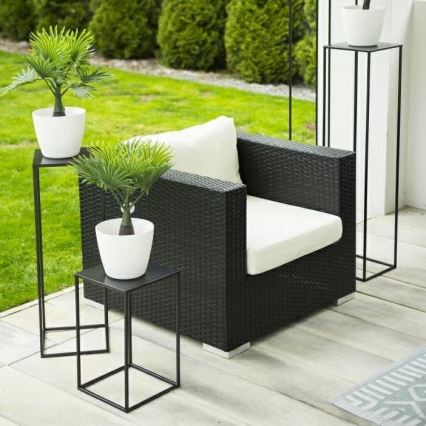 Stalak za cveće 70x24 cm crne boje