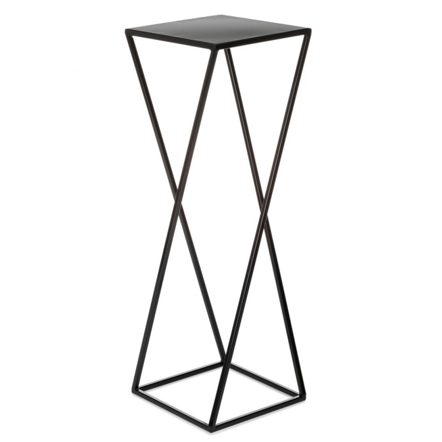 Stalak za cveće 70x24 cm, crne boje