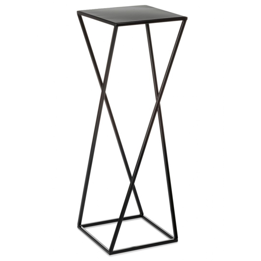 Stalak za cveće 70x24 cm, crne boje