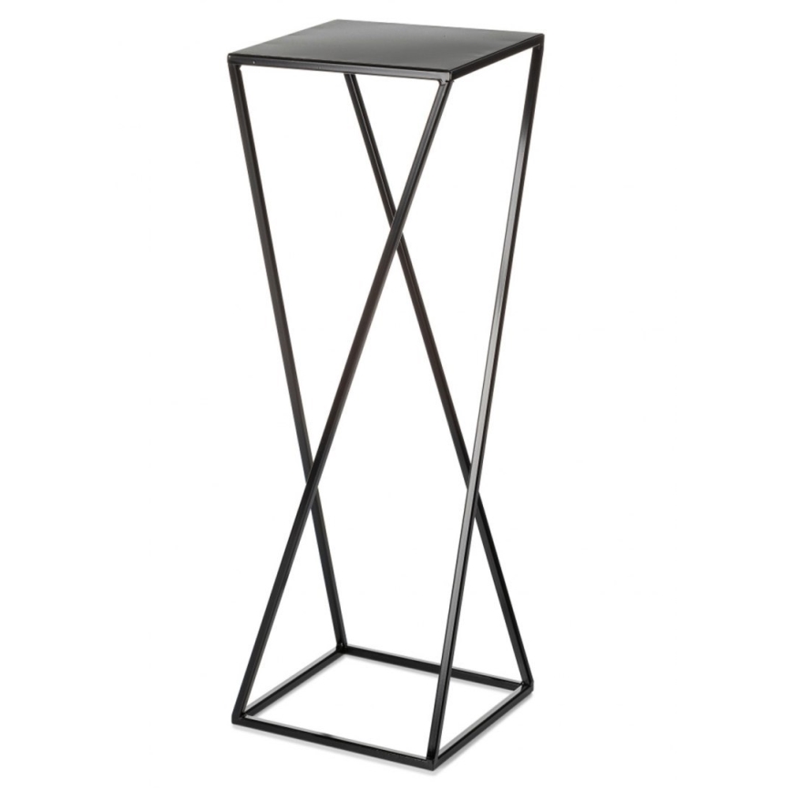 Stalak za cveće 70x24 cm, crne boje