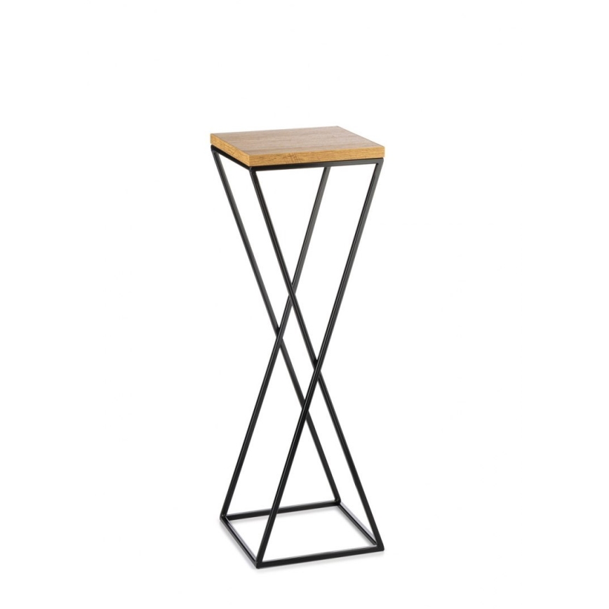 Stalak za cveće 70x24 cm crni/smeđi