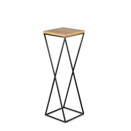 Stalak za cveće 70x24 cm crni/smeđi